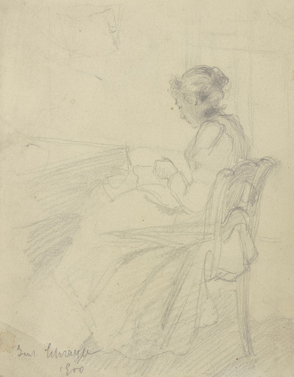 Sewing woman 1900