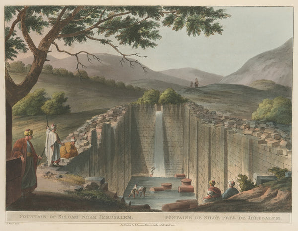 Fountain of Siloam Near Jerusalem 1804