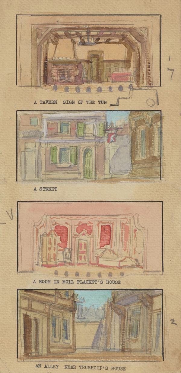 The Disappointment Sketch no 2 A Tavern Sign of the Tun A Street 1934 1943