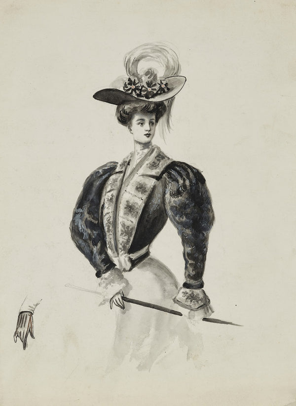 Dessin de mode 1899 1900
