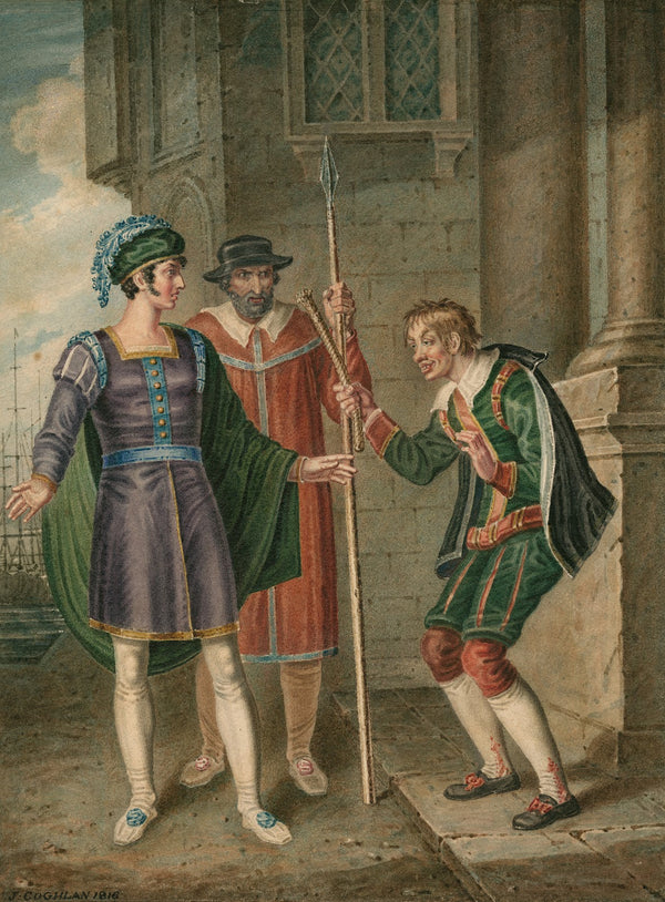 Comedy of errors IV 1 Antipholus of Ephesus an officer and Dromio of Ephesus 181