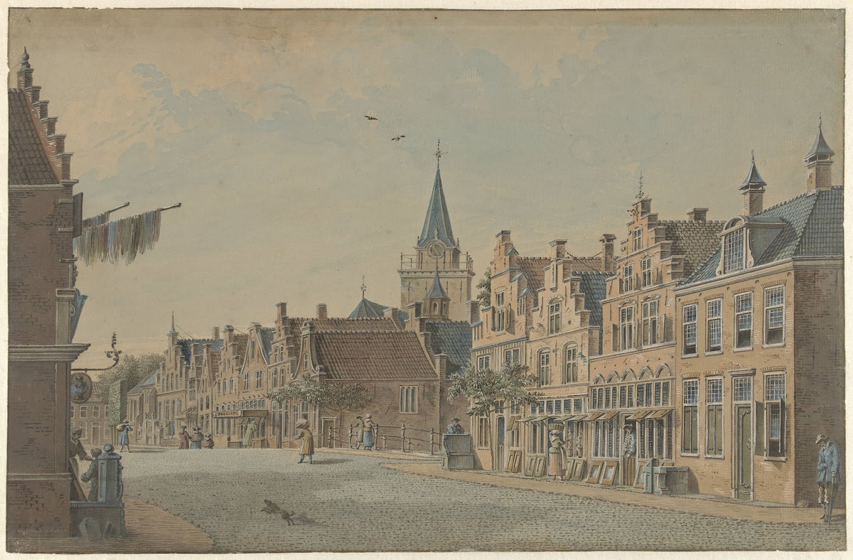 De visbrug in Woerden 1744 1786