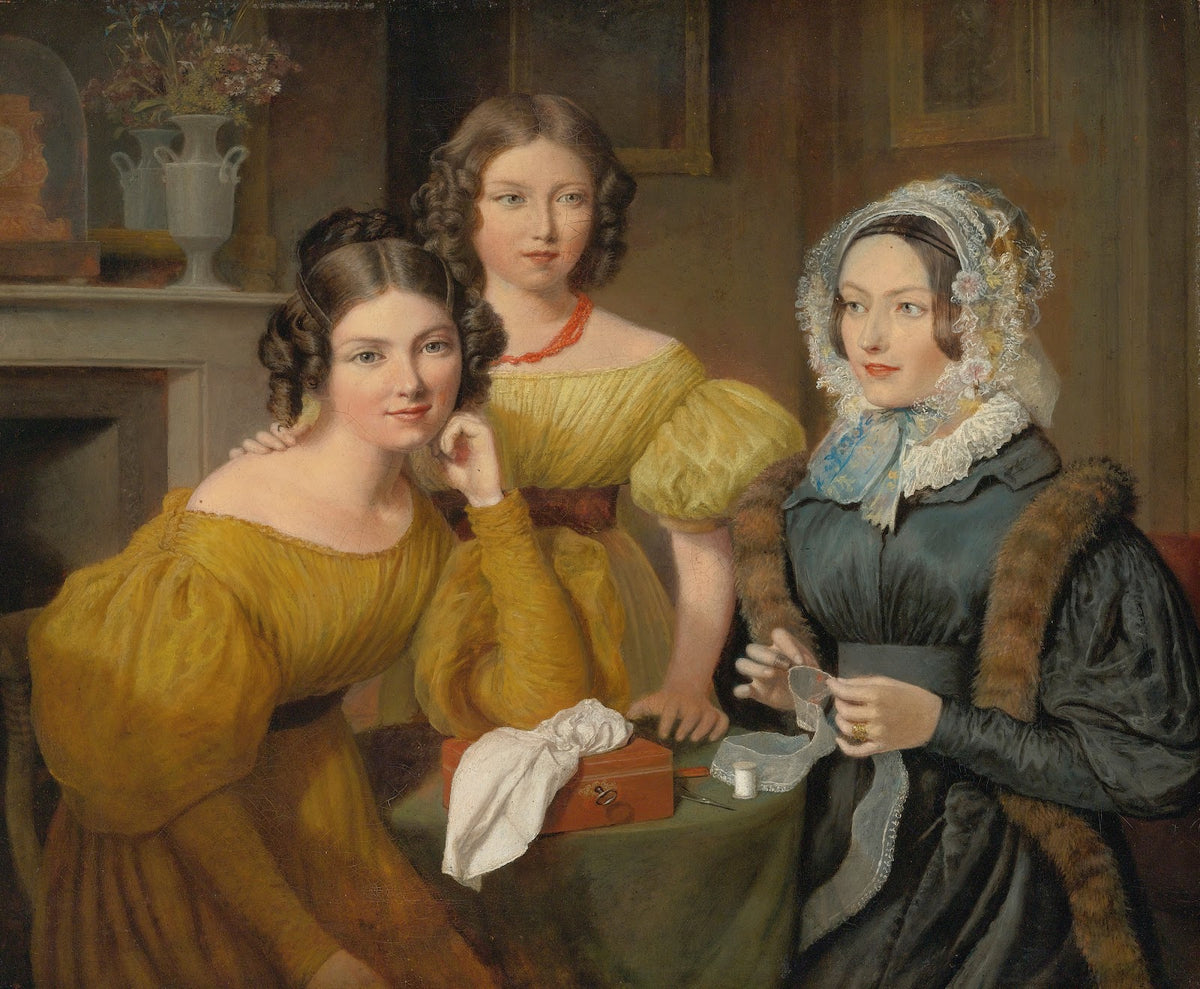 Madame Vieyres And Her Daughters 1831