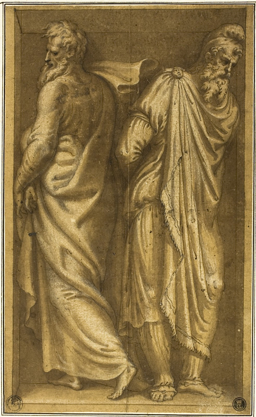 Two Standing Prisoners in a Niche c 1549