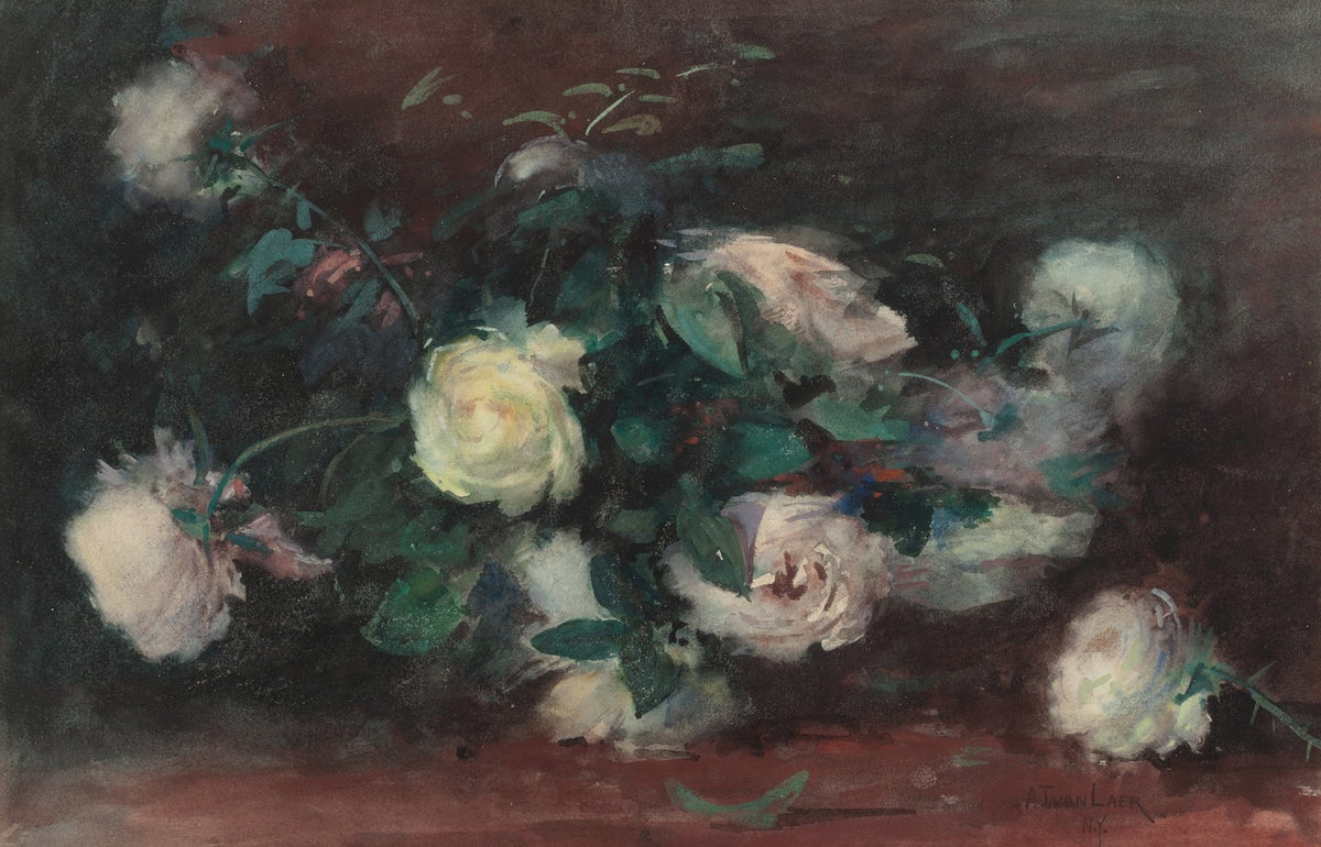 Still Life with White Roses
