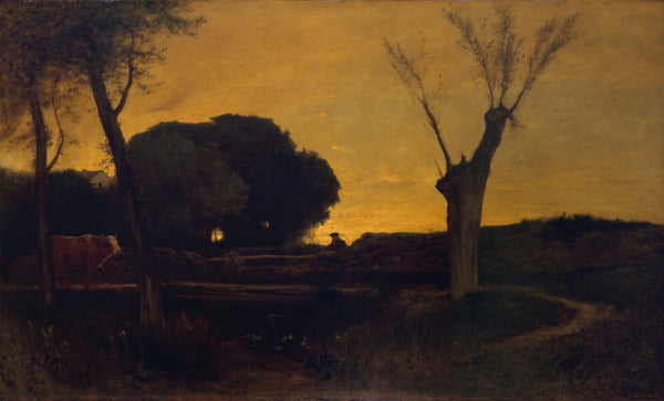 Evening at Medfield Massachusetts 1875