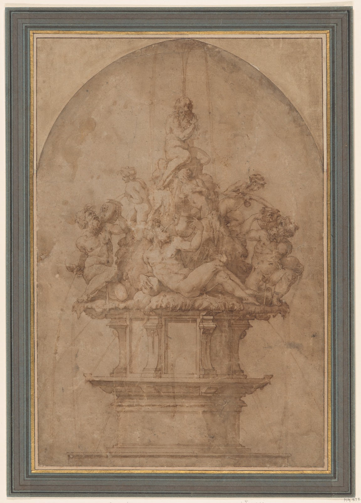 Design for a Fountain with River Gods and Nymphs 151174