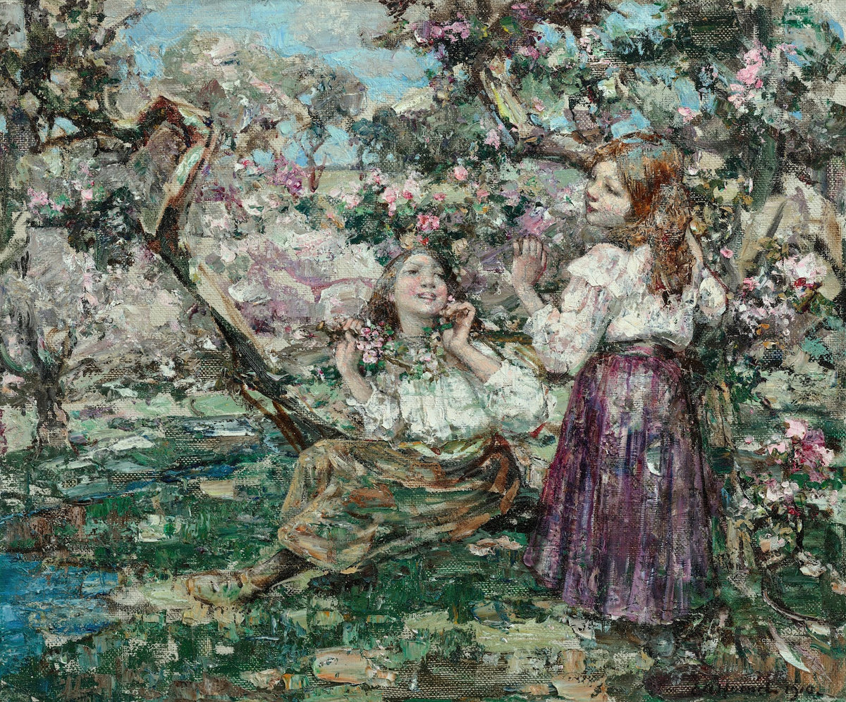 Girls among the blossom 1910