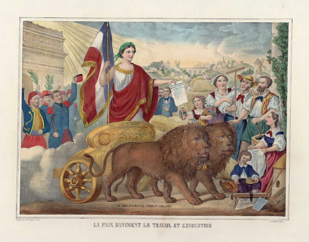 La Paix raniment le Travail et lIndustrie 1856