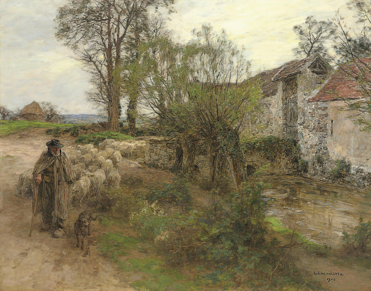 Sortie Du Troupeau Du Rue Chailly 1904