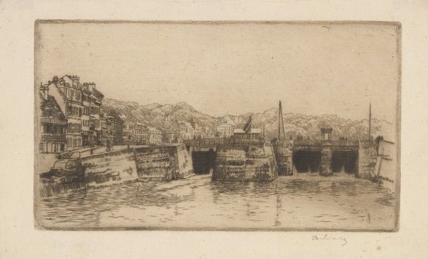 View to the Saint Valéry en Caux 1907