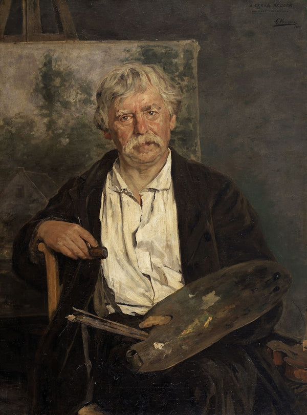Portrait of the Artist César De Cock 1884