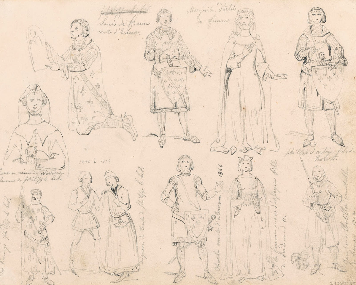 Historical Figures around the Battle of the Golden Spurs such as Louis of France