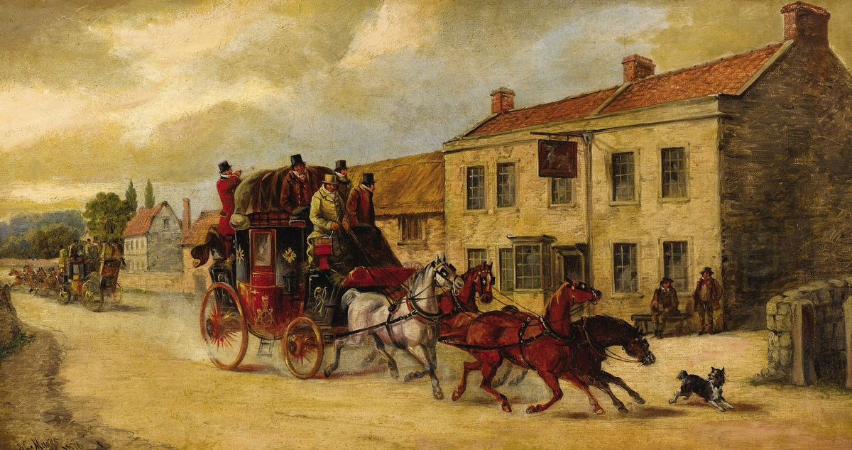 Stagecoach Scene 1876