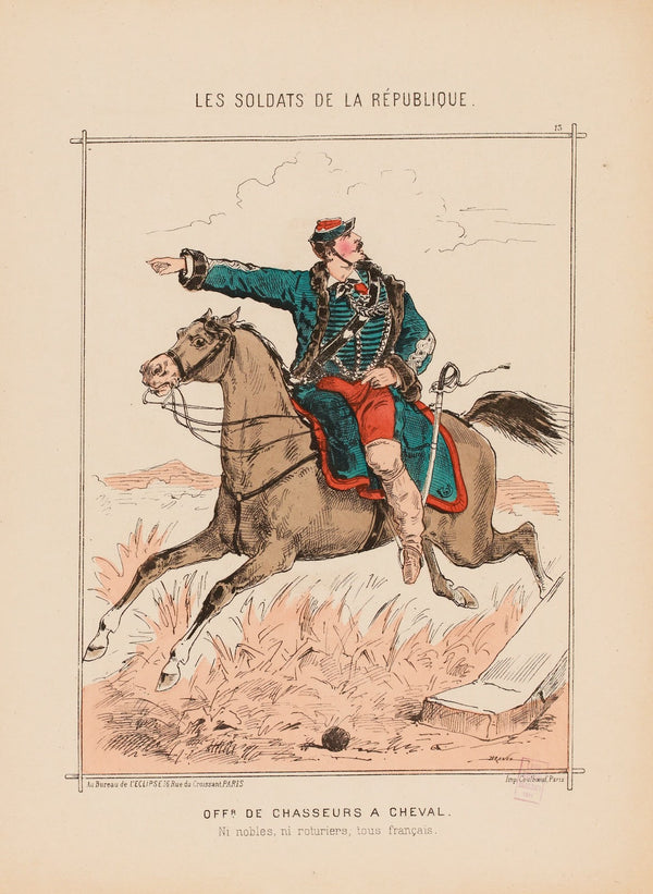 Officier de chasseurs à cheval 1871