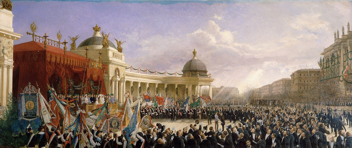 Huldigung der Sänger Österreichs an das Kaiserpaar am 27 April 1879 1880