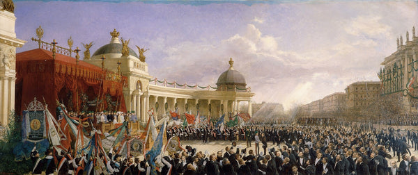 Huldigung der Sänger Österreichs an das Kaiserpaar am 27 April 1879 1880