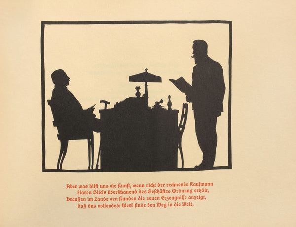 Die Schriftgiesserei im Schattenbild Pl25 1936