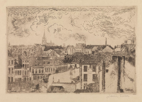 Roofs at Ostend 1903