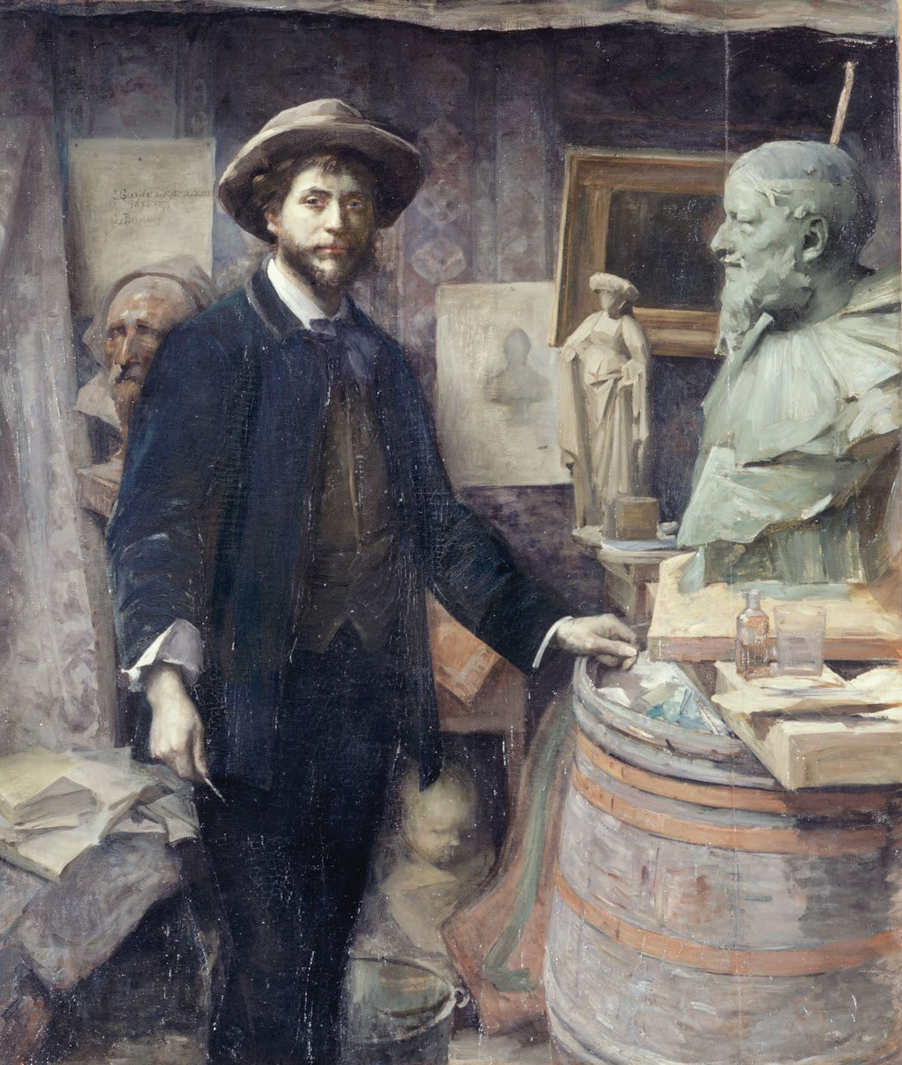 Portrait de Jean Carriès dans son atelier 1886 1887