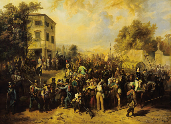Der Auszug der Römer aus Vicenza 1850