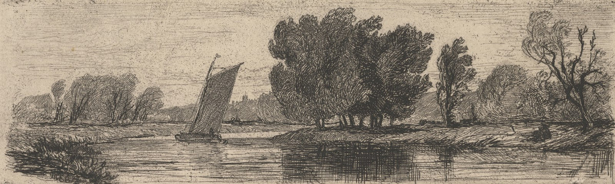 River Scene Aldercar ca 1837