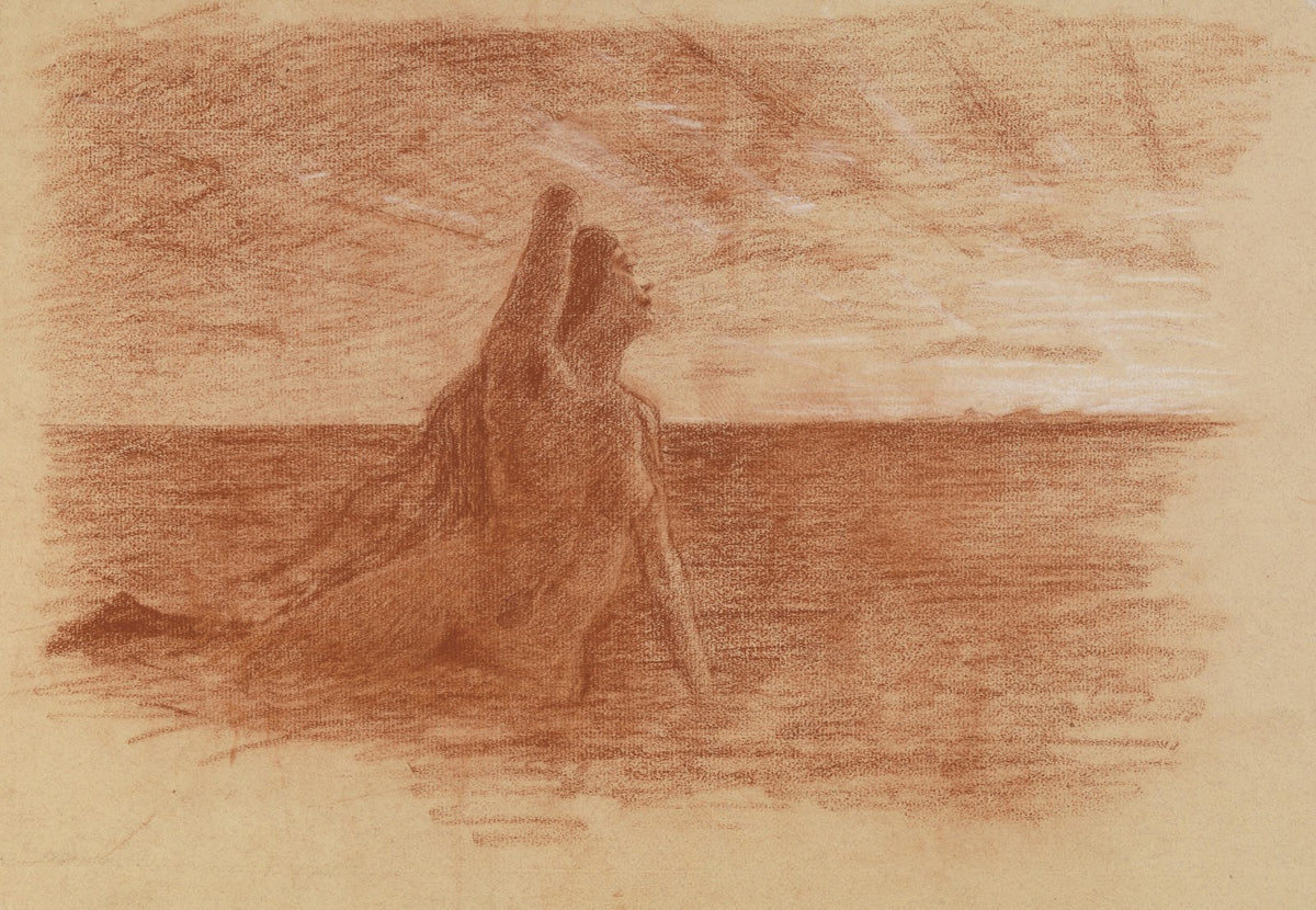 Havfrue Svalbard i soloppgang 1920