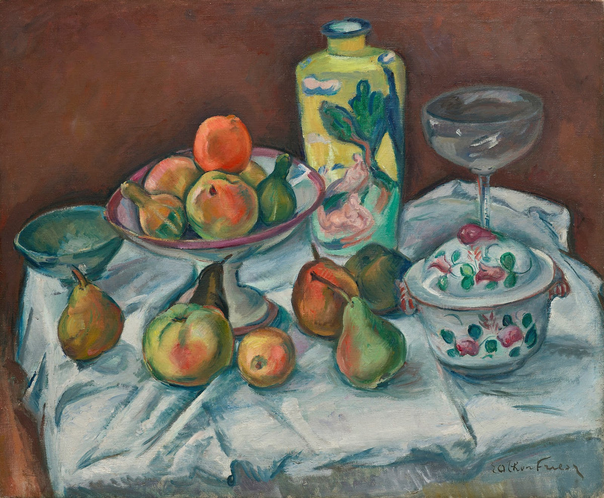 La Table après le dîner ou Nature morte vase vert 1910 12
