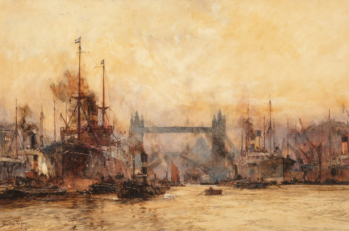 Tower Bridge the Pool of London 1921