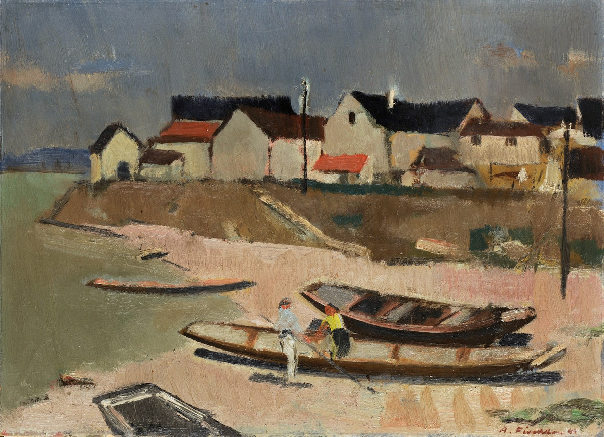 Fishermans Village In The Region Of Baden 1943