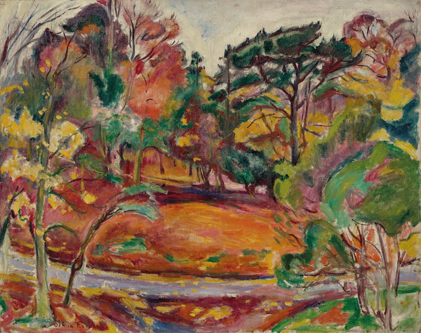Automne à Honfleur la Côte de Grâce 1909