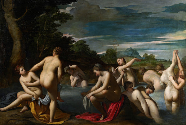 Nymphs At The Bath C 1600