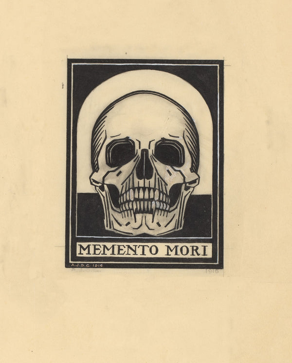 Human skull Memento mori 1916