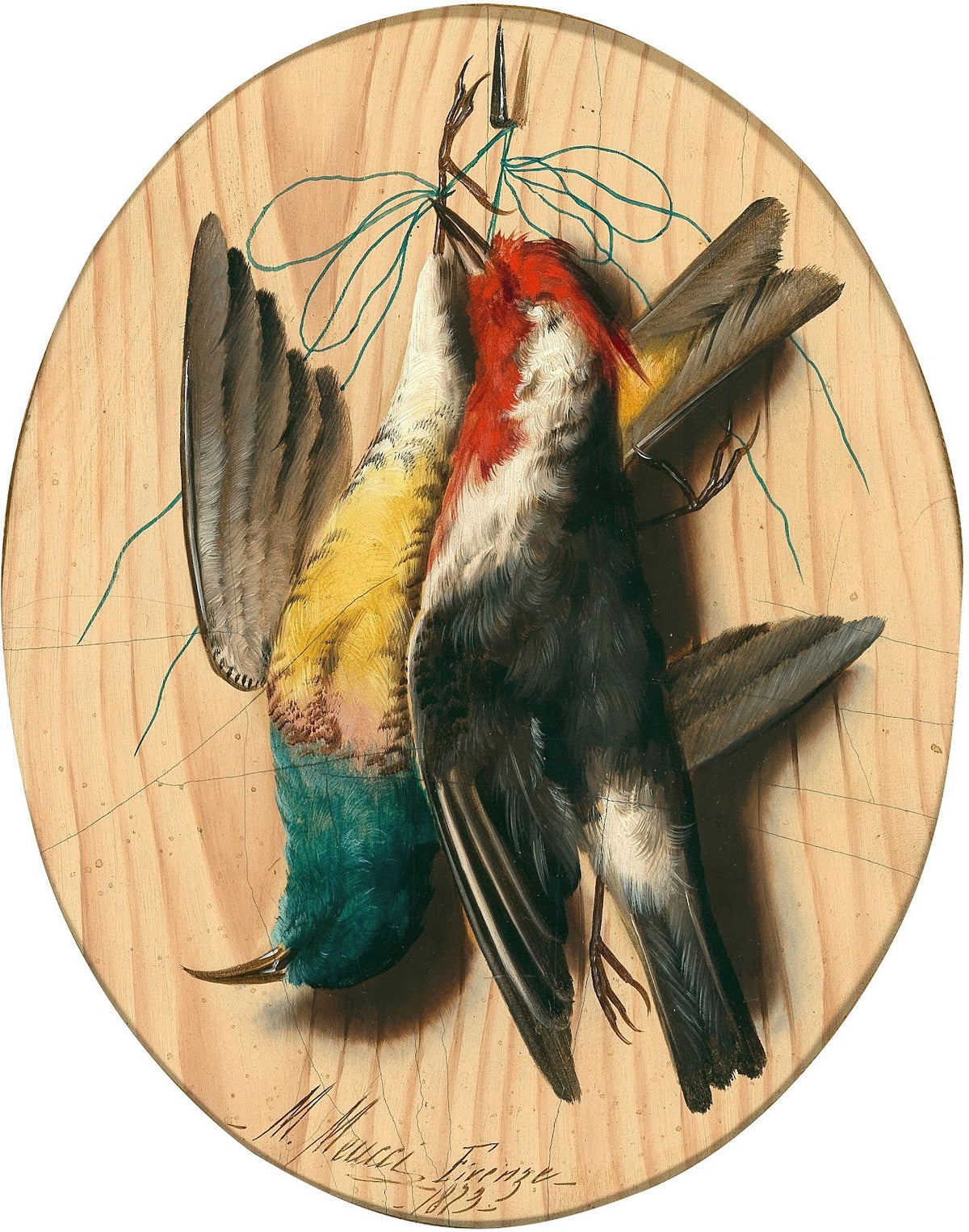 Trompe loeil songbirds 1873