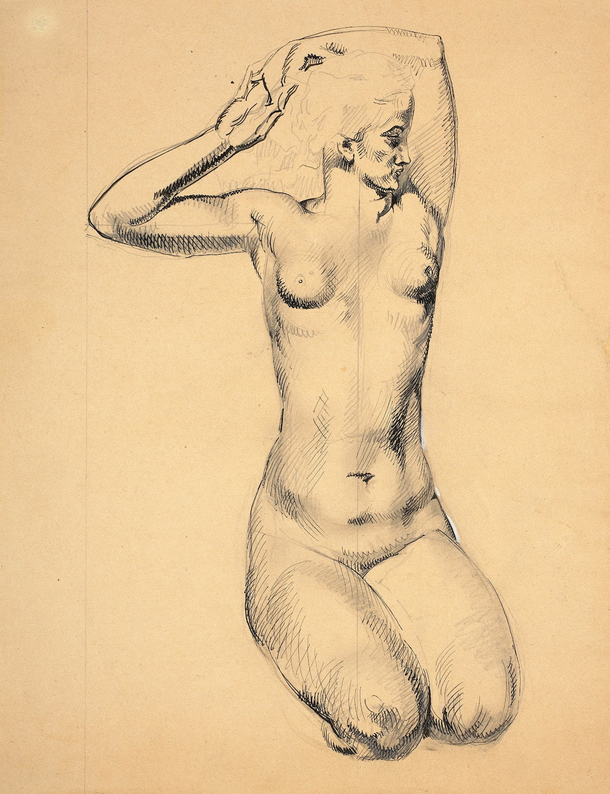Etude pour une figure des Captives