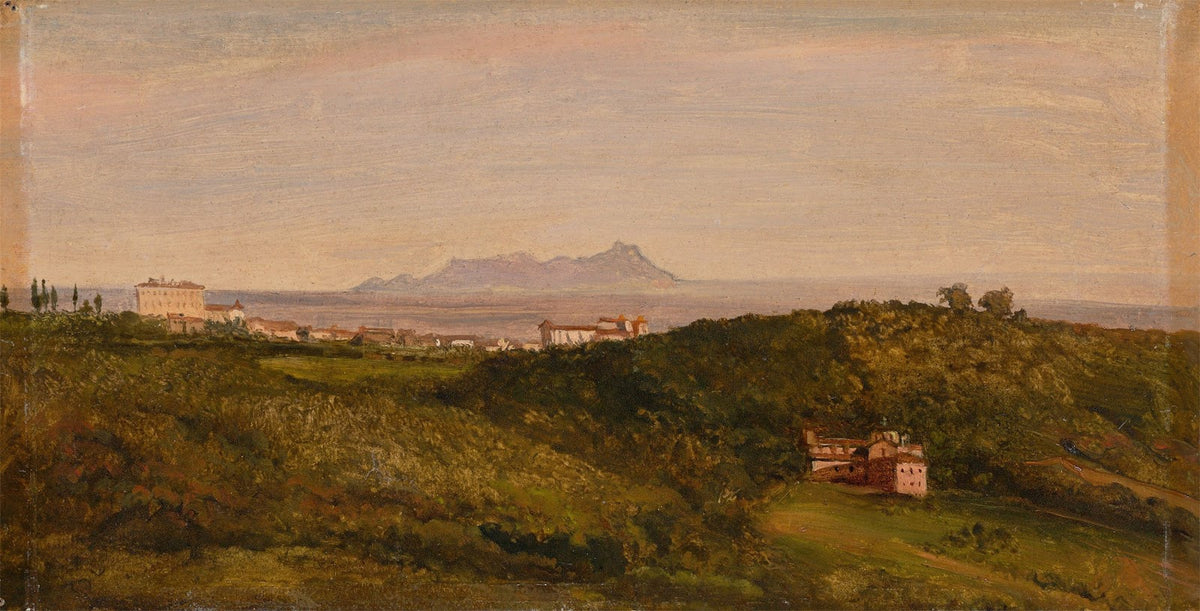 Blick auf den Monte Circeo ca 1853