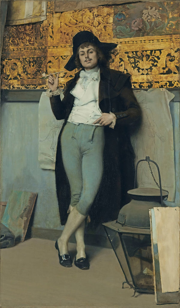 Young man with a pipe 1886