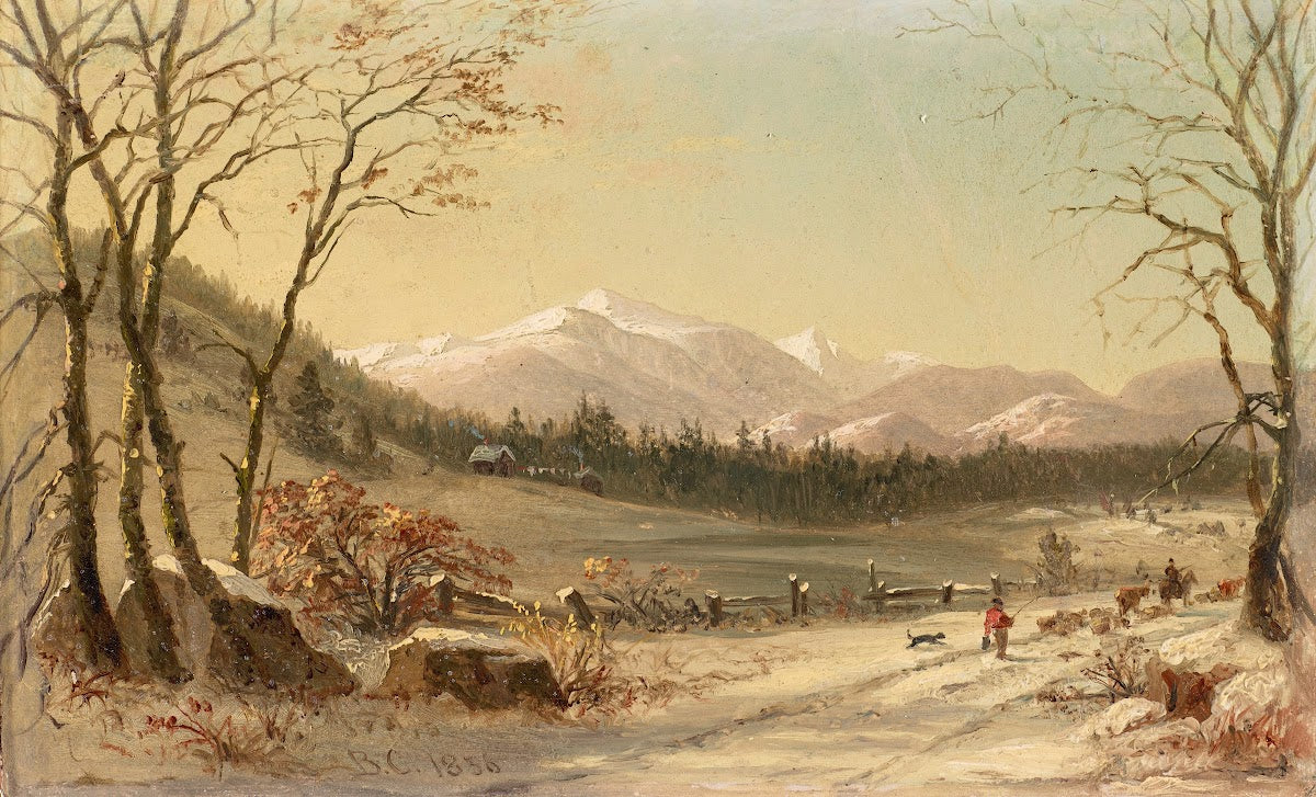 White Mountains Winter Scene 1856