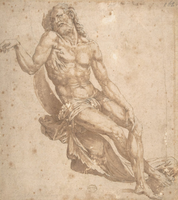 Study for Christ in The Entombment 16th century