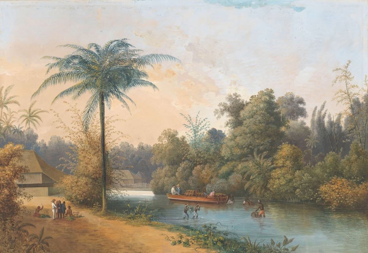 Waterval te Tjieroek Betong Java 1838 1898