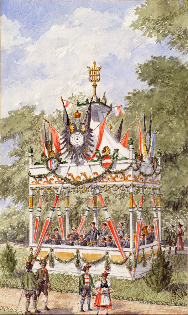 Der Musikpavillion des Wiener Schützenfestes von 1898 1898