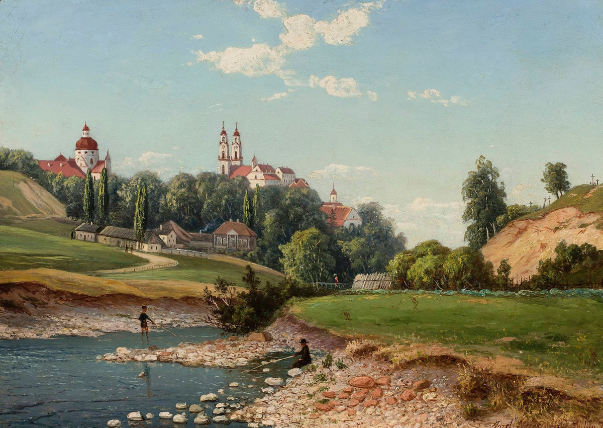 View of the church of Missionaries and Visitation Sisters in Vilnius 1870