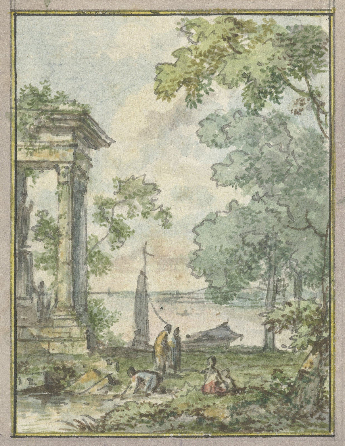 Landschap met tempelruïne 1752 1819