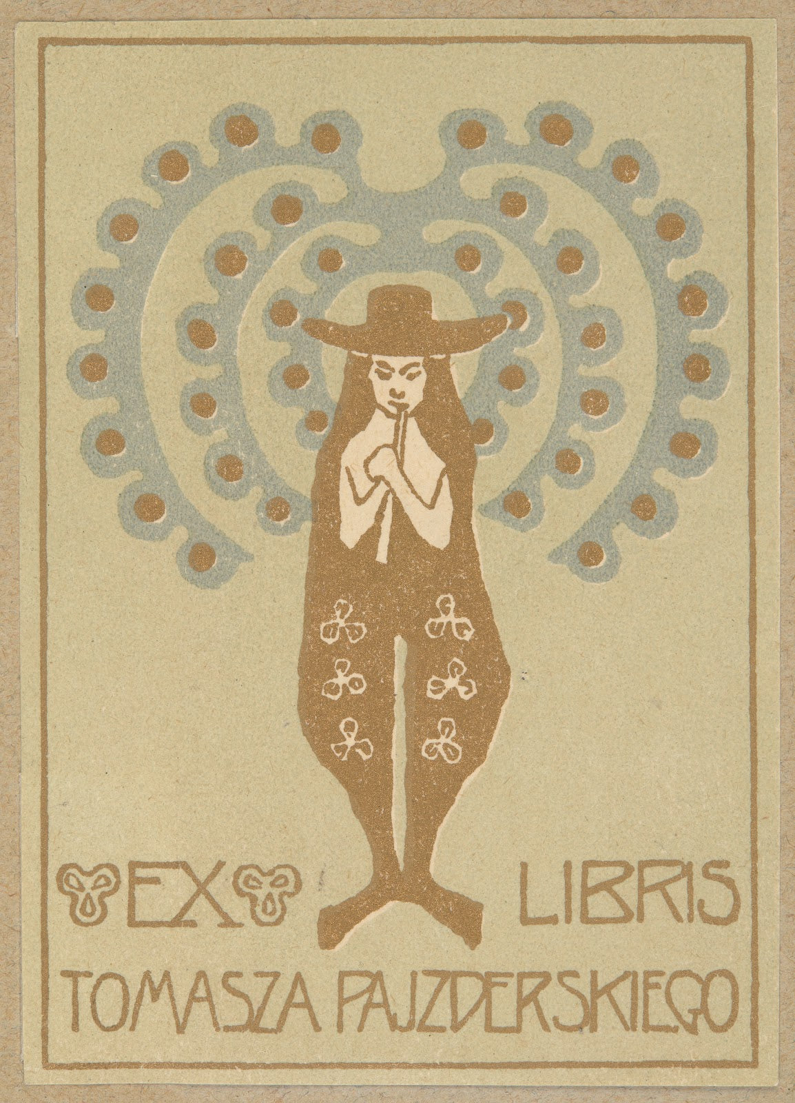 Bookplate of Thomas Pajzderski 1864 1908 before 1902