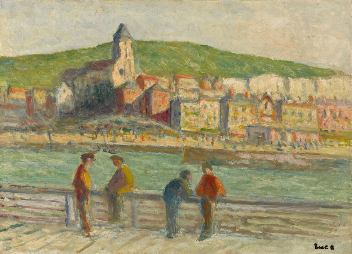 Le treport sur le quai circa 1934