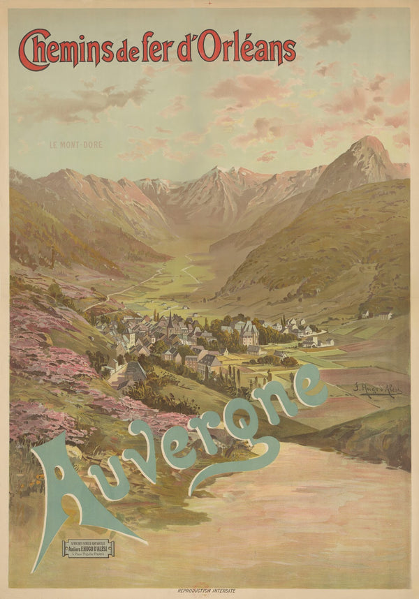Chemins de Fer dOrléans Auvergne Le Mont Dore 1898