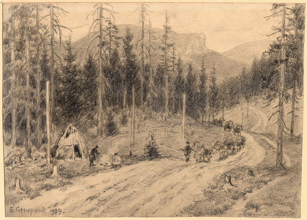 The Great Siberian Road through the Ural Mountains 1904