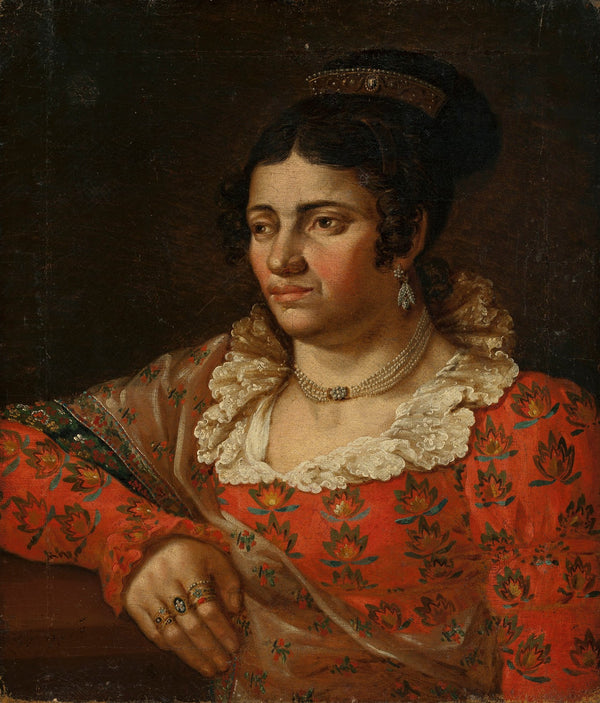 Portrait of Amelia Karolina Teleman artists wife