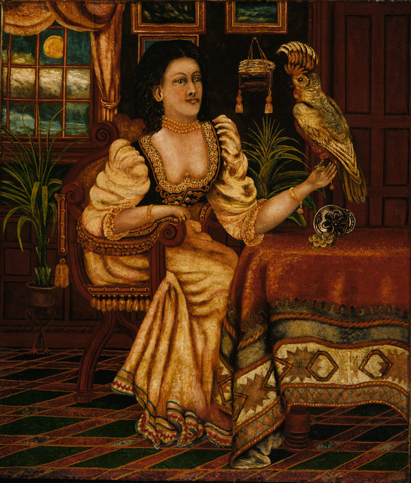 Woman with Cockatoo ca 1895 1917