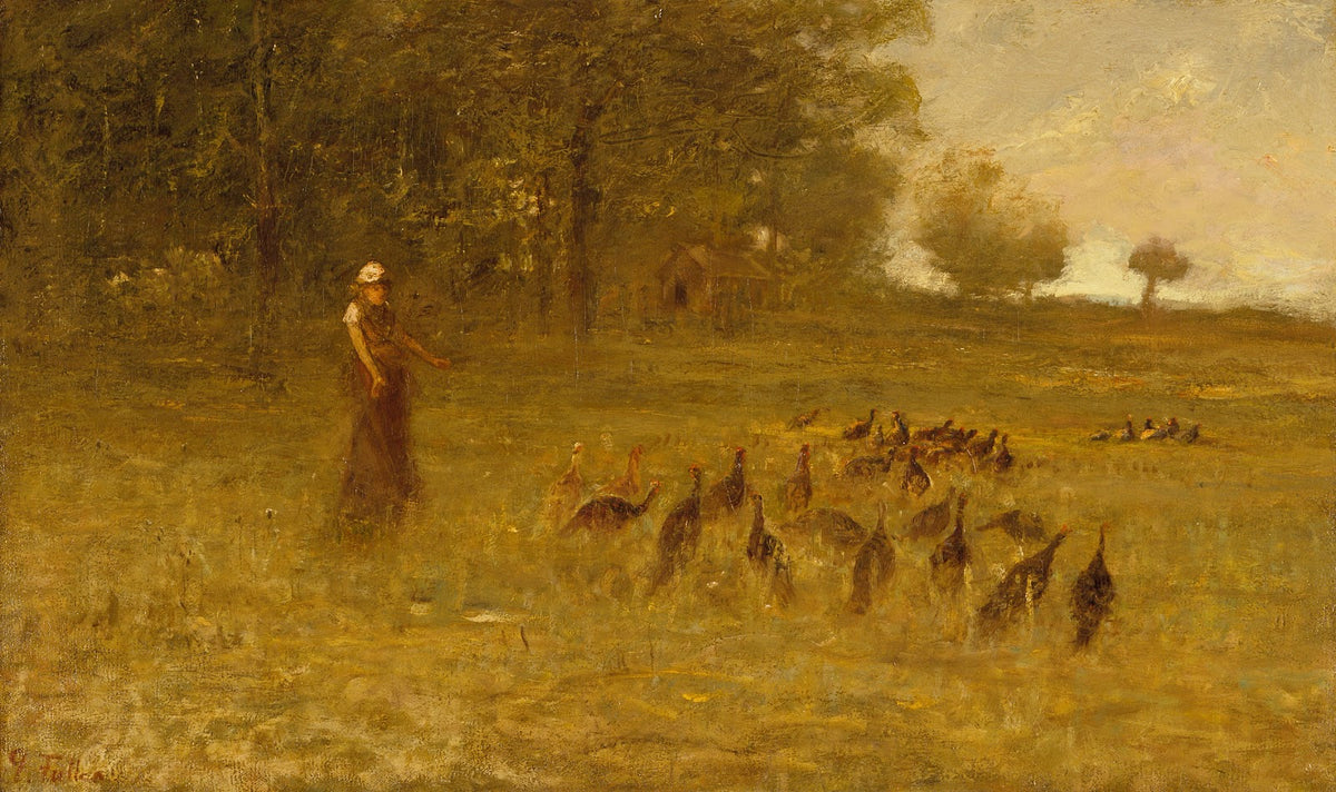 Girl with Turkeys circa 1883 1884